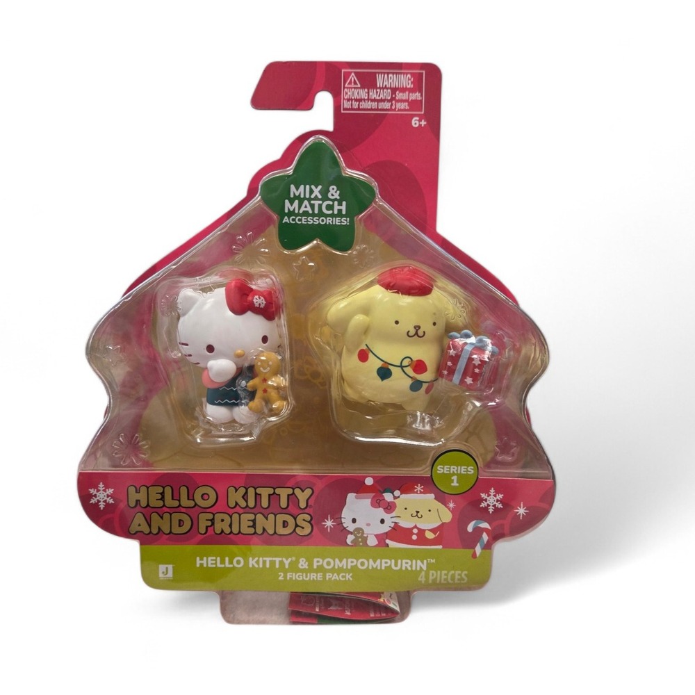 Jazwares Sanrio Holiday Hello Kitty & Friends Series 1 Hello Kitty & Pompompurin